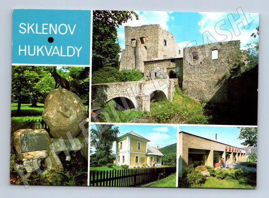 Pohlednice Hukvaldy Sklenov hrad Liška Bystrouška (M27957)