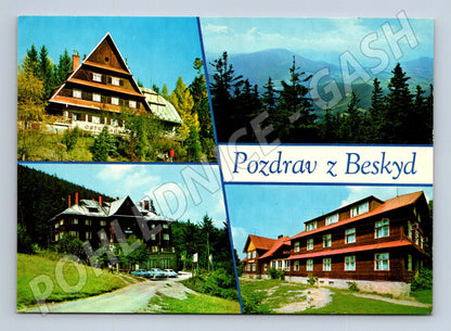 Pohlednice Beskydy hotely a výhled (M27961)