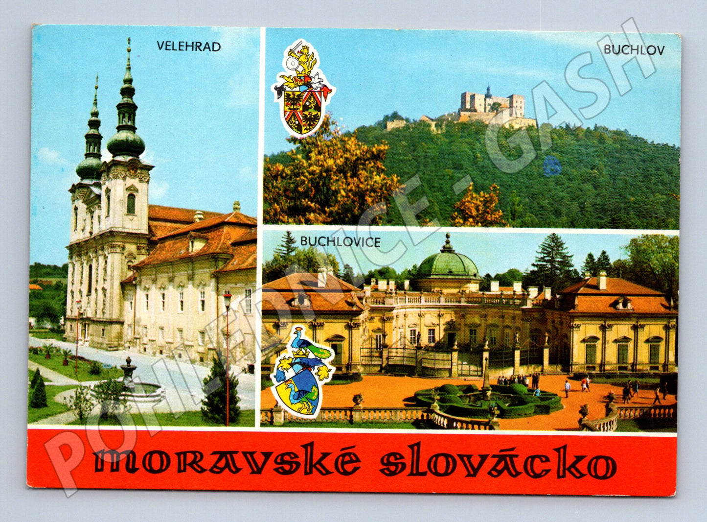 Pohlednice Moravské Slovácko Velehrad Buchlov Buchlovice (M27964)