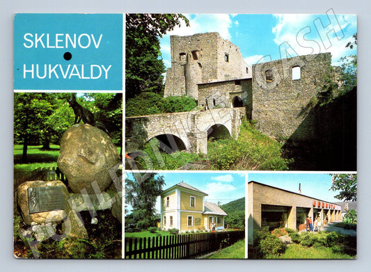 Pohlednice Sklenev Hukvaldy hrad Liška Bystrouška (M27965)