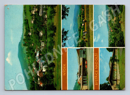 Pohlednice Nýdek Bystřice nad Olší více záběrů 1973 (M27973)