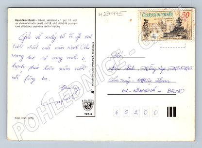 Pohlednice Havlíčkův Brod multi-motiv 1970s (M27975)