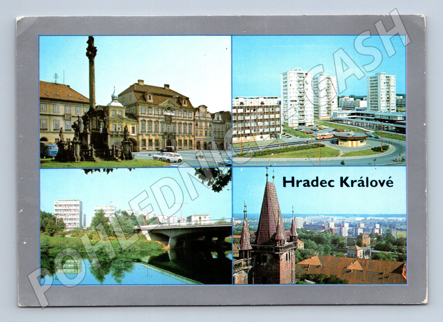 Pohlednice Hradec Králové multi-pohled (M27976)