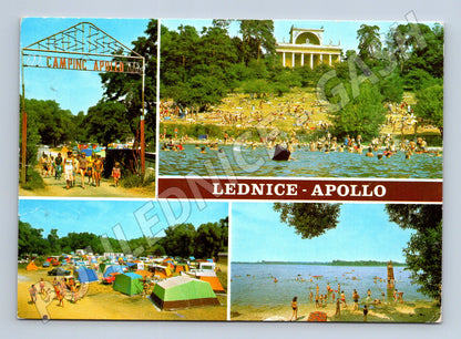 Pohlednice Lednice Apollo koupaliště camping (M27982)