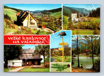 Pohlednice Velké Karlovice na Valašsku různé motivy 1979 (M27984)