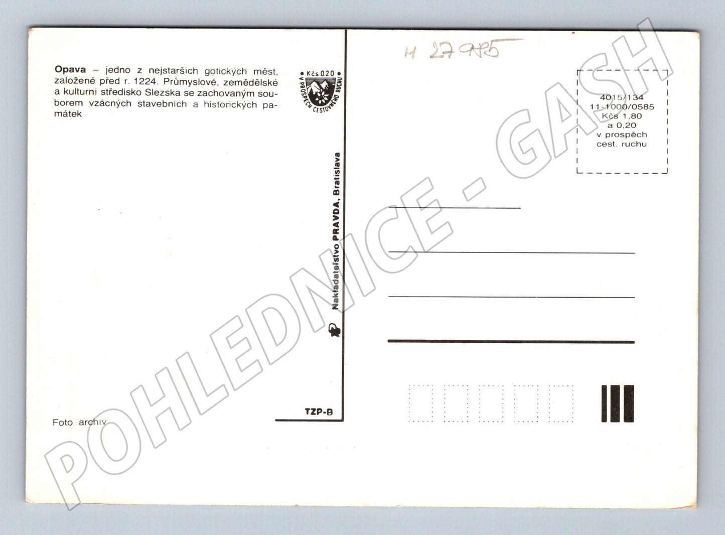 Pohlednice Opava více motivů (M27985)