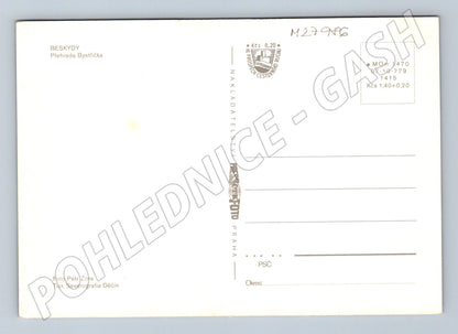 Pohlednice Bystřička přehrada koupání 1979 (M27986)