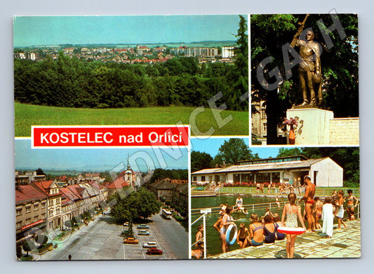 Pohlednice Kostelec nad Orlicí různé pohledy 1979 (M27989)
