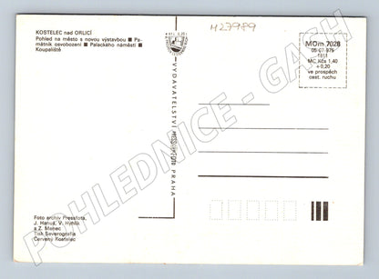 Pohlednice Kostelec nad Orlicí různé pohledy 1979 (M27989)