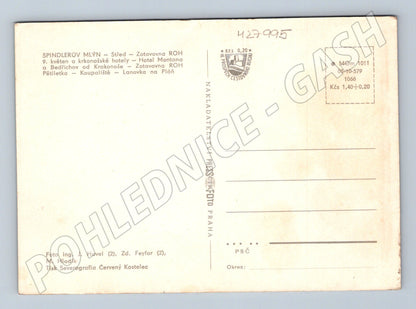 Pohlednice Špindlerův Mlýn Krkonoše koláž (M27995)