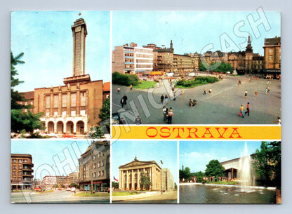 Pohlednice Ostrava různé pohledy 1980 (M28001)