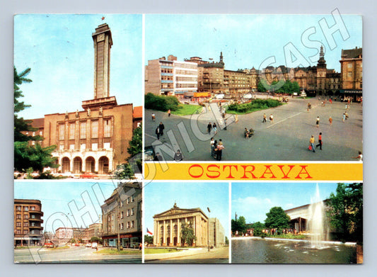 Pohlednice Ostrava různé pohledy 1980 (M28001)