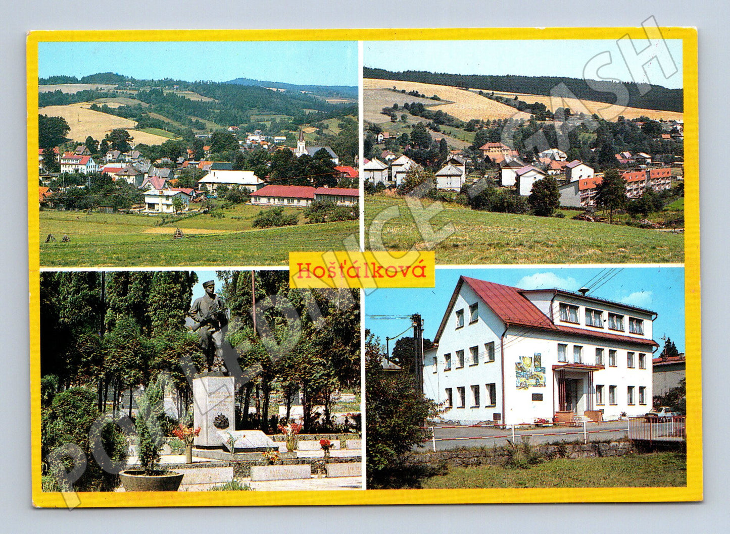 Pohlednice Hošťálková multi-view 1982 (M28002)
