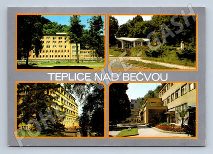 Pohlednice Teplice nad Bečvou různé pohledy 1975 (M28006)