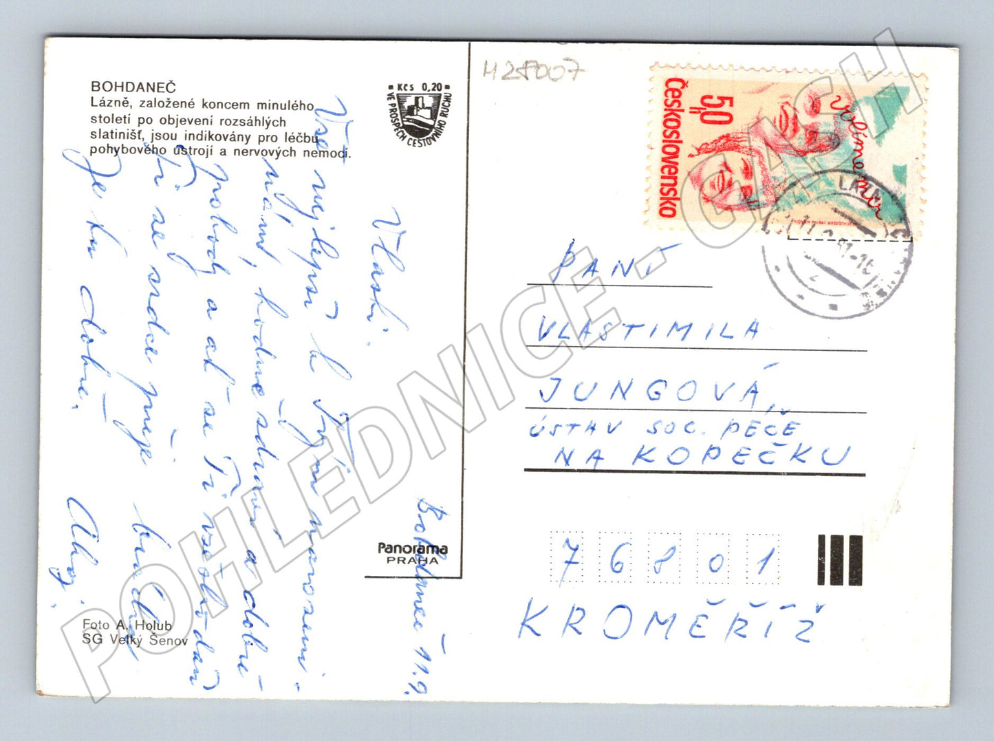 Pohlednice Bohdaneč lázně koláž 1970s (M28007)