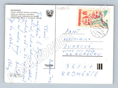 Pohlednice Bohdaneč lázně koláž 1970s (M28007)