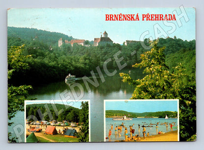 Pohlednice Brno Brněnská přehrada hrad Veveří 1982 (M28009)