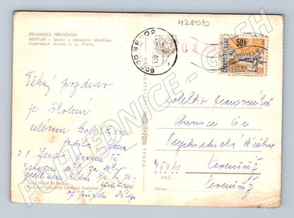 Pohlednice Brno Brněnská přehrada Neptun 1989 (M28010)