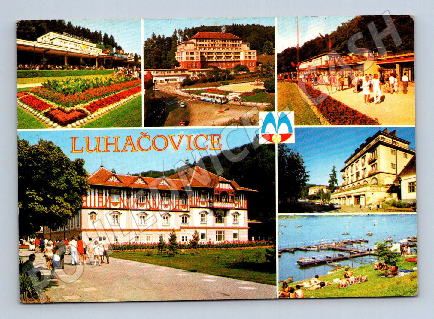Pohlednice Luhačovice lázně a budovy 1979 (M28012)