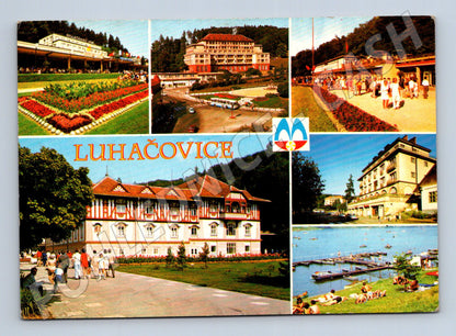 Pohlednice Luhačovice lázně a budovy 1979 (M28012)