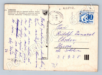 Pohlednice Luhačovice lázně a budovy 1979 (M28012)