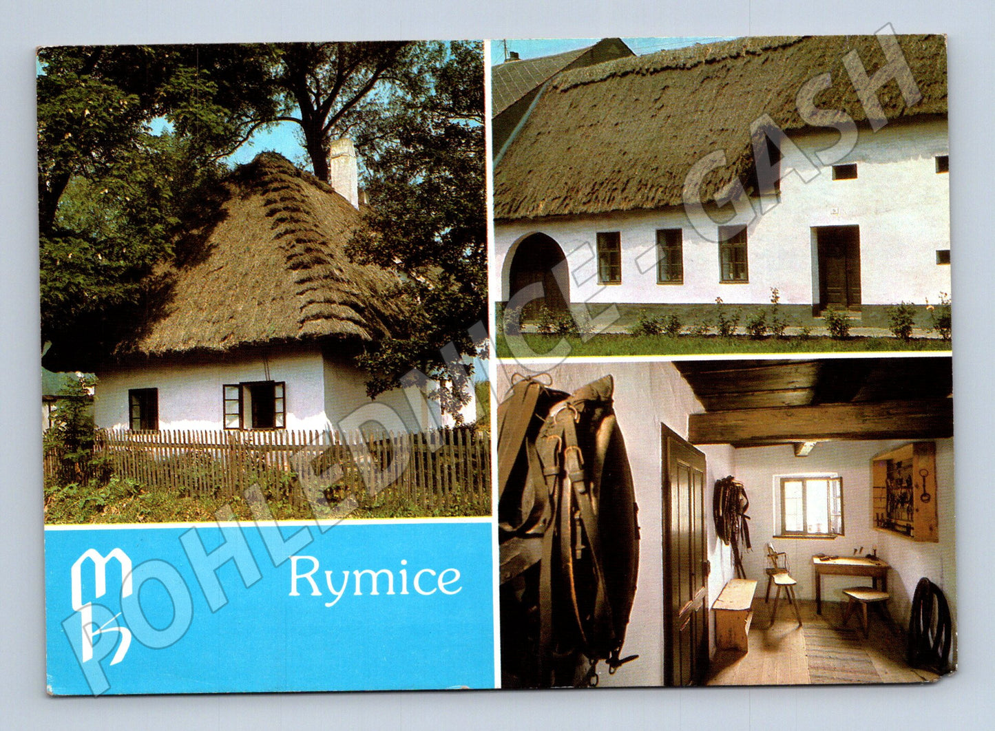 Pohlednice Rymice hanácká architektura 1979 (M28015)