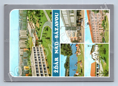 Pohlednice Žďár nad Sázavou více pohledů 1977 (M28029)