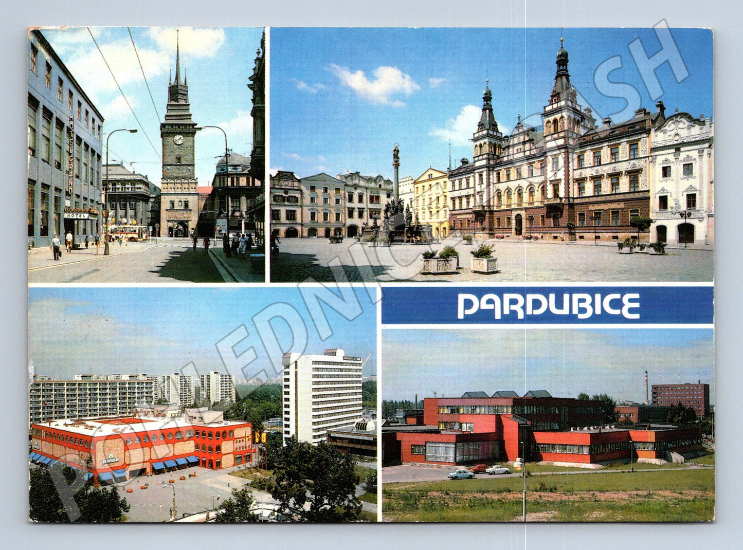 Pohlednice Pardubice městské dominanty 1969 (M28030)