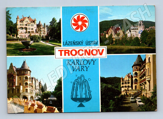 Pohlednice Karlovy Vary Lázeňský ústav Trocnov 1973 (M28043)