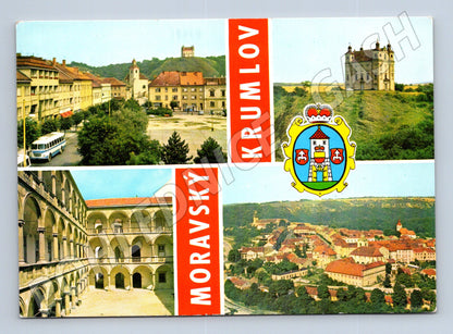 Pohlednice Moravský Krumlov koláž památek (M28048)