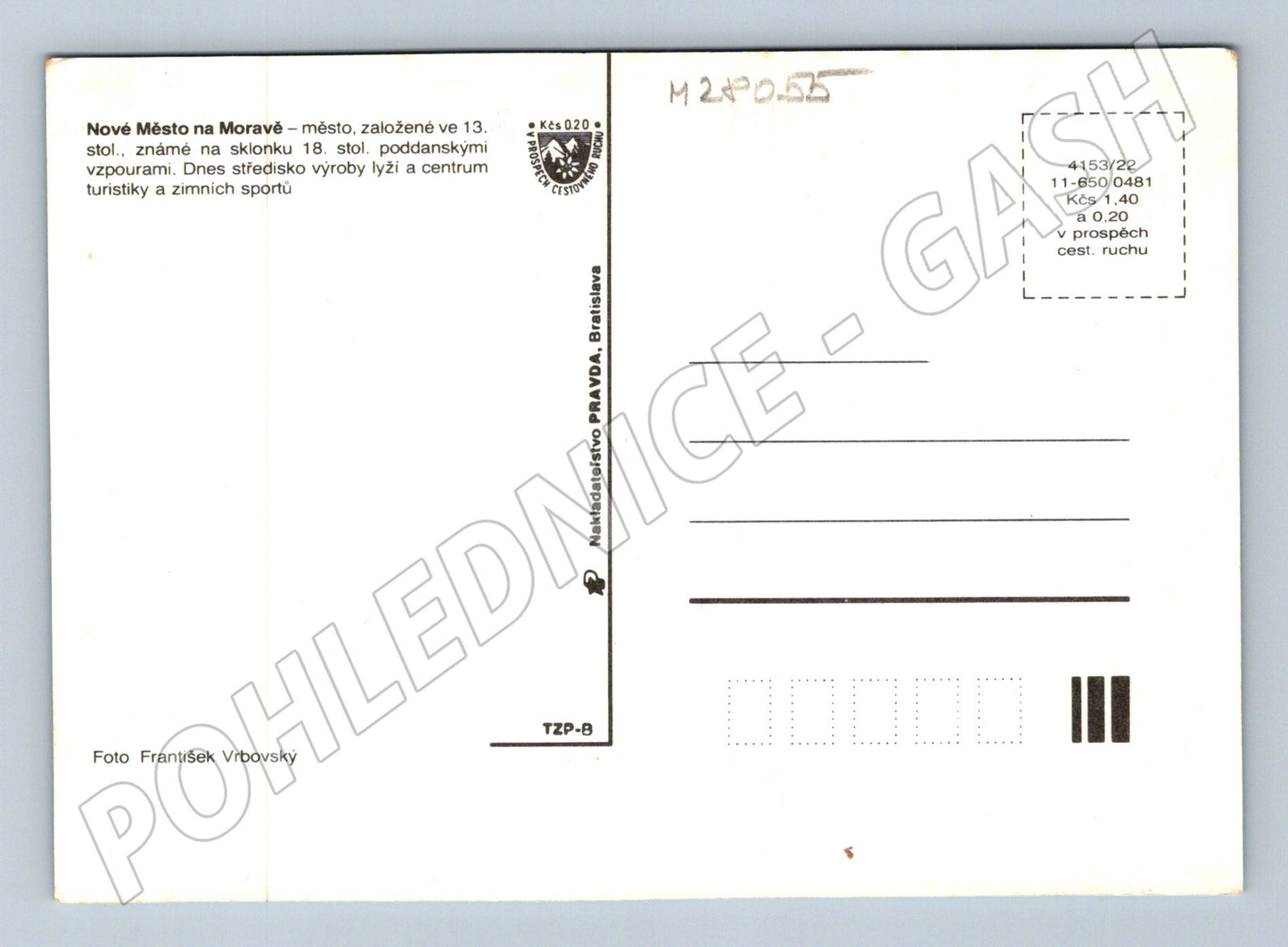 Pohlednice Nové Město na Moravě koláž města (M28055)