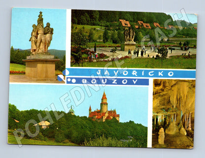 Pohlednice Javoříčko Bouzov památník hrad jeskyně (M28056)