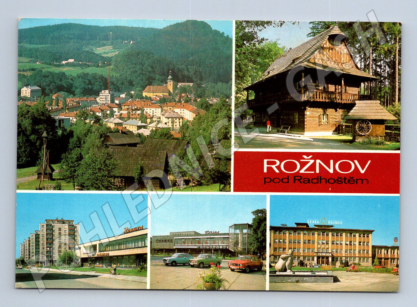 Pohlednice Rožnov pod Radhoštěm koláž (M28058)