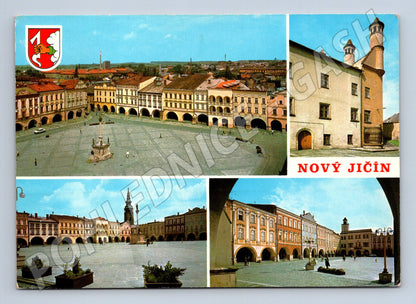 Pohlednice Nový Jičín náměstí multi-view 1975 (M28064)