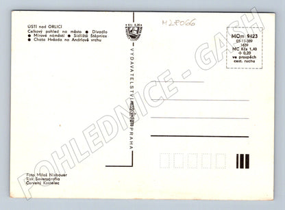 Pohlednice Ústí nad Orlicí různé motivy 1989 (M28066)