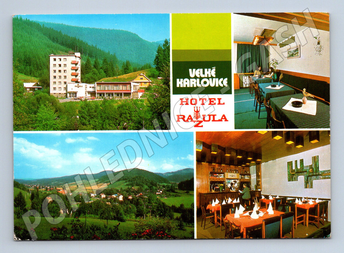 Pohlednice Velké Karlovice Hotel Razula (M28067)