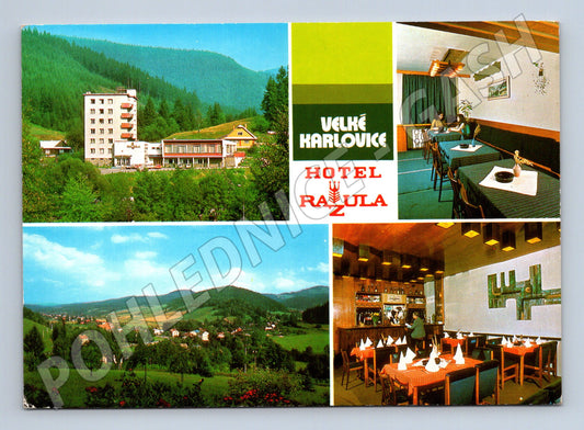 Pohlednice Velké Karlovice Hotel Razula (M28067)