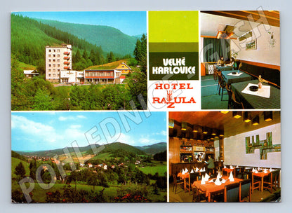 Pohlednice Velké Karlovice Hotel Razula 1969 (M28069)