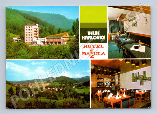 Pohlednice Velké Karlovice Hotel Razula 1969 (M28069)