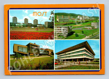 Pohlednice Most budovy architektura 1989 (M28070)