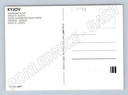 Pohlednice Kyjov Mariánský sloup kostel kaple (M28073)