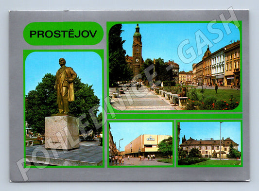 Pohlednice Prostějov mix záběrů s Veleninem (M28082)