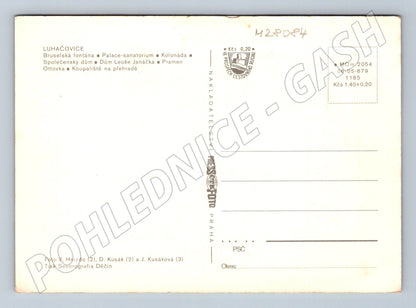 Pohlednice Luhačovice lázeňské stavby a koupaliště (M28084)
