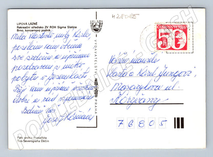 Pohlednice Lipová Lázně rekreační středisko ROH 1979 (M28085)