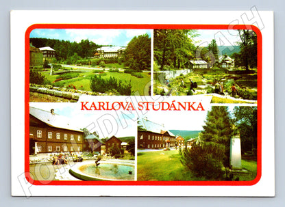 Pohlednice Karlova Studánka lázně multi-pohled (M28086)