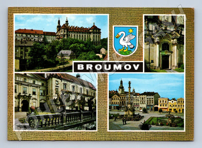 Pohlednice Broumov klášter a náměstí (M28088)