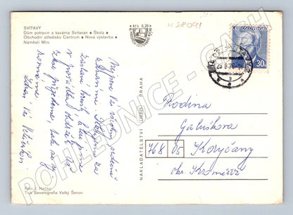 Pohlednice Svitavy různé záběry 1976 (M28091)