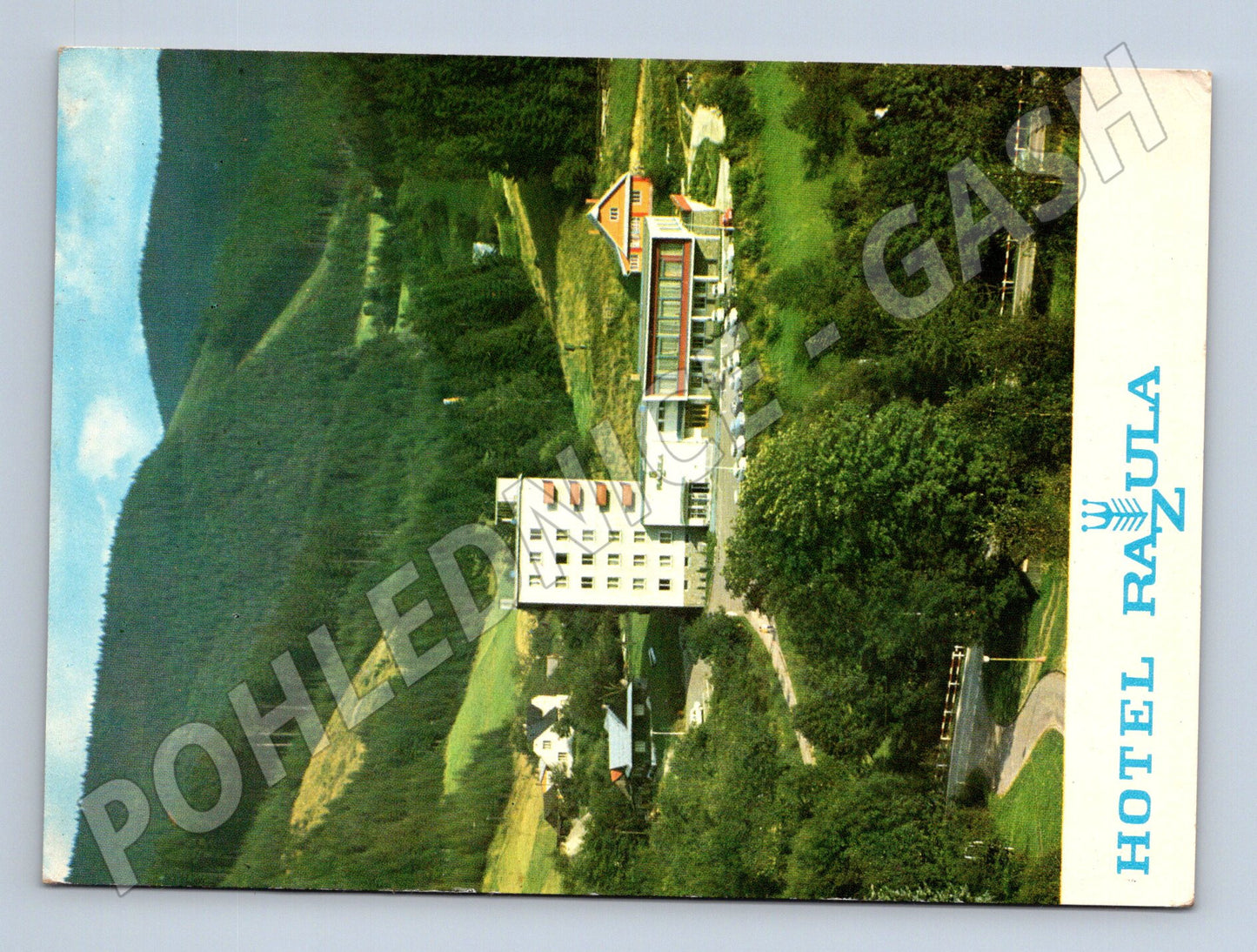 Pohlednice Velké Karlovice hotel Razula 1968 (M28093)