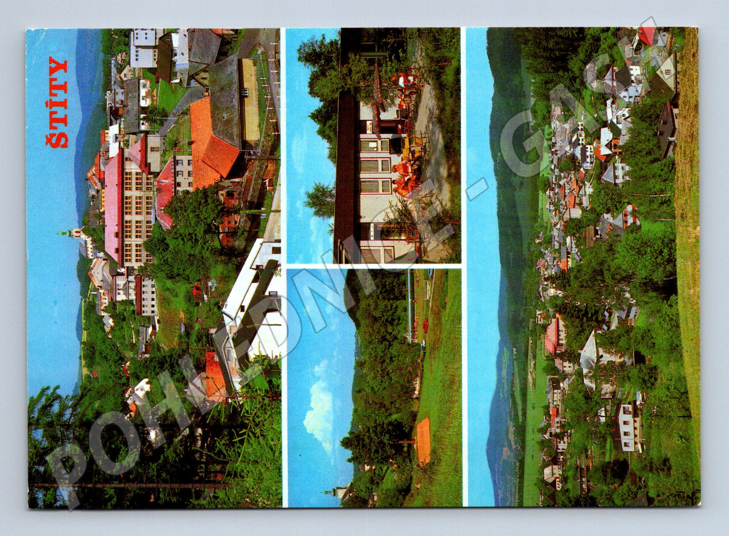 Pohlednice Štíty panoramatické pohledy 1989 (M28100)