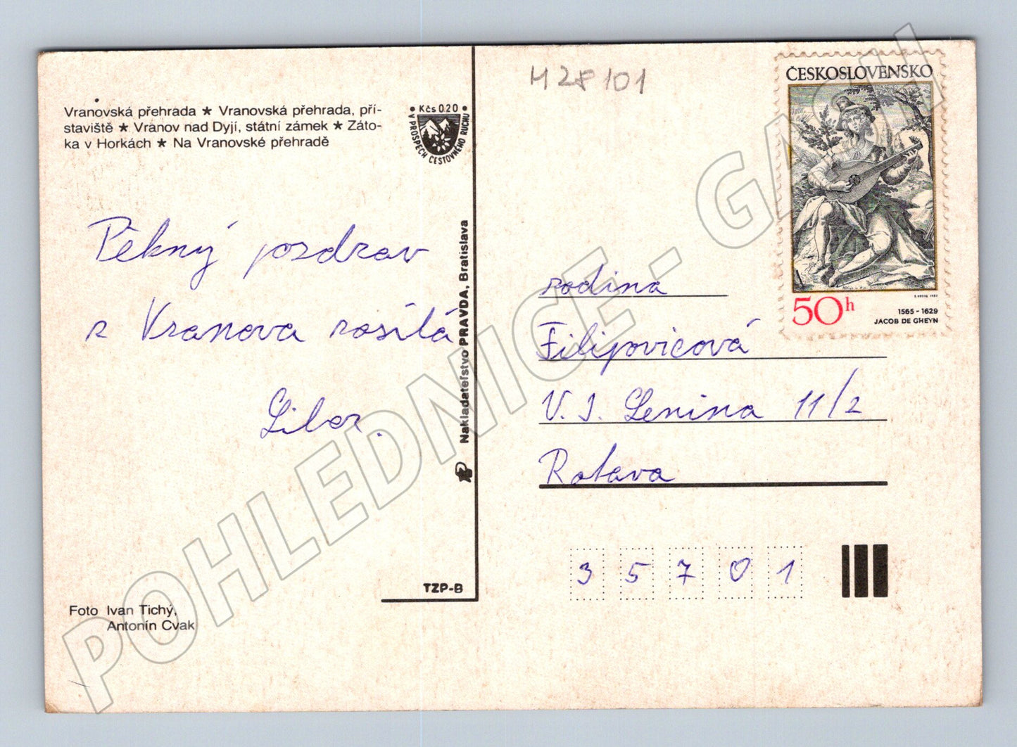 Pohlednice Vranovská přehrada koláž (M28101)